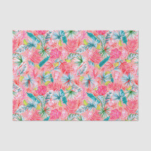 Papier Mousseline Preppy Palm Beach Imprimer Palm Tree Monkeys