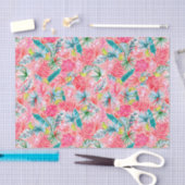 Papier Mousseline Preppy Palm Beach Imprimer Palm Tree Monkeys (Artisanat)