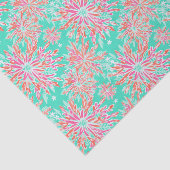 Papier Mousseline Preppy Palm Beach Motif de fleurs tropicales (Détail)