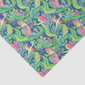 Papier Mousseline Preppy Palm Beach Motif tropical Mermaids (Détail)
