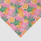 Papier Mousseline Preppy Palm Beach Motif tropical Oranges (Détail)