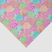 Papier Mousseline Preppy Palm Beach Ocean Shell Motif (Détail)