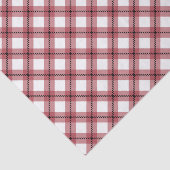 Papier Mousseline Preppy Red Argyle Plaid (Détail)
