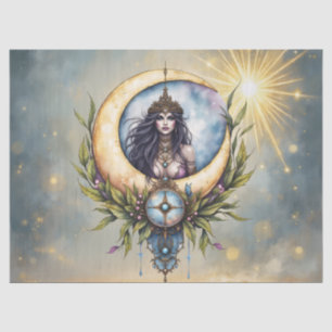 Papier Mousseline Prêtresse de la Lune – Gardienne de l'Équilibre Cé