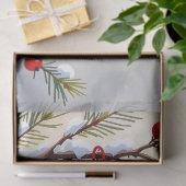 Papier Mousseline Pretty Christmas Cardinal & Birdhouse Snowflakes (Cadeau)