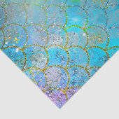 Papier Mousseline Pretty Iridescente Pearl Shimmer Mermaid Scales (Détail)
