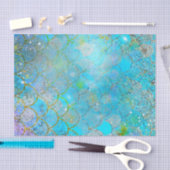 Papier Mousseline Pretty Iridescente Pearl Shimmer Mermaid Scales (Artisanat)