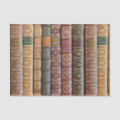 Papier Mousseline Pretty Old Book Spines Decoupage (Recto)