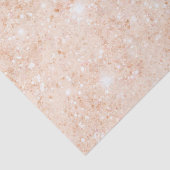 Papier Mousseline Pretty Peach Faux Glitter Bridal Shower (Détail)