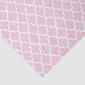 Papier Mousseline Pretty Pink and Quatrefoil Pattern - DIY Color (Détail)