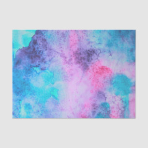 Papier Mousseline Pretty Pink Blue Purple Salty Watercolor