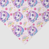 Papier Mousseline Pretty Pink Unicorns (Détail)