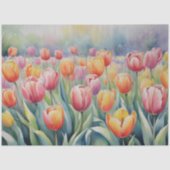 Papier Mousseline Pretty spring tulips (Recto)