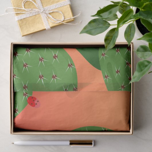 Papier Mousseline Pricky Pear Desert Sunset Decoupage (Cadeau)