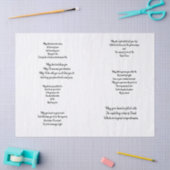 Papier Mousseline Prière chrétienne Decoupage (Artisanat)