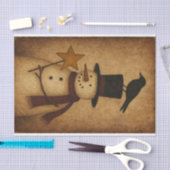 Papier Mousseline Prim Snowman and Crow (Artisanat)