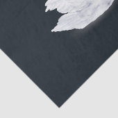 Papier Mousseline Princesse cygne noir et blanc (Détail)