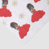 Papier Mousseline Princesse de Noël noire (Détail)