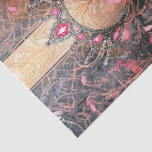 Papier Mousseline Princesse du Monde, Royal Pink Art Déco (Détail)