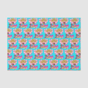 Papier Mousseline Princesse en rose