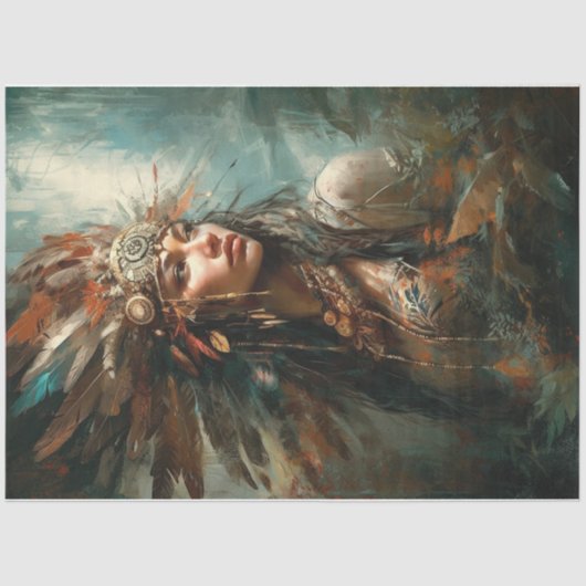 Papier Mousseline Princesse indienne Maiden (Recto)