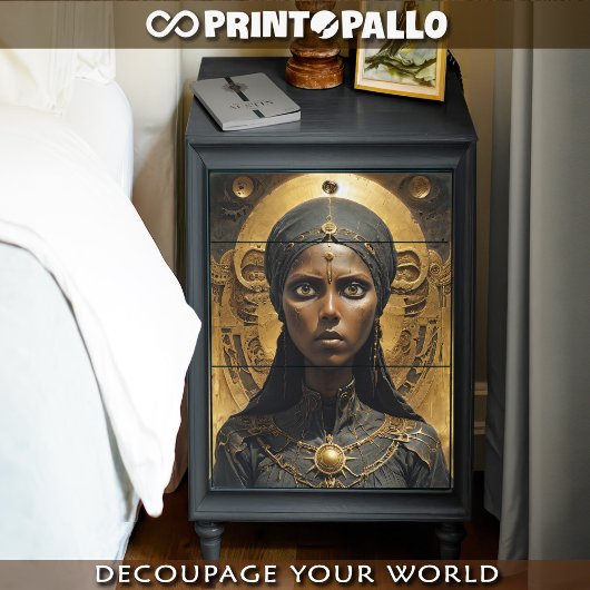 Papier Mousseline princesse touareg noire