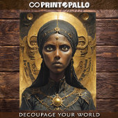 Papier Mousseline princesse touareg noire