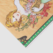 Papier Mousseline Printemps, Alphonse Mucha (Détail)