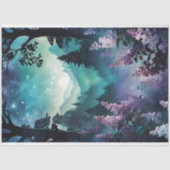 Papier Mousseline Printemps céleste Dreamy Lilac paysage floral (Recto)