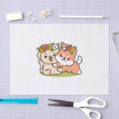 Papier Mousseline Printemps dans la laideur - Illustration de chien (Artisanat)