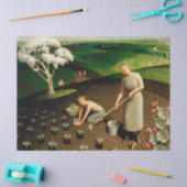 Papier Mousseline Printemps dans le pays par Grant Wood (Artisanat)