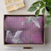 Papier Mousseline Printemps Hummingbird decoupage (Cadeau)