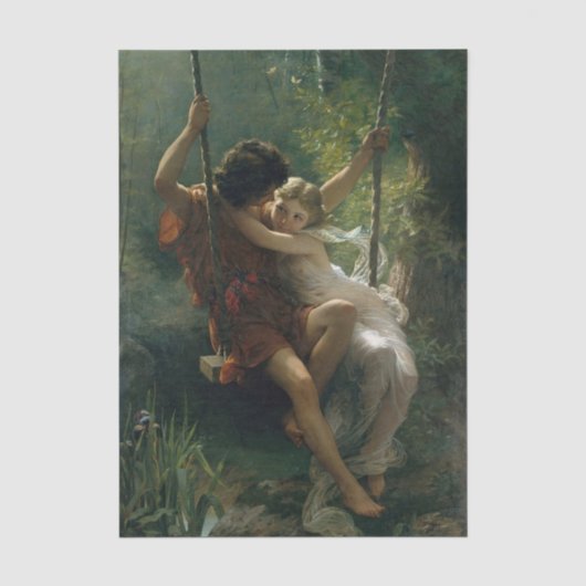 Papier Mousseline Printemps par Pierre-Auguste Cot (Recto)