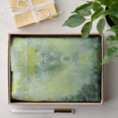 Papier Mousseline Printemps Verts Eté teinture d'aquarelle (Cadeau)