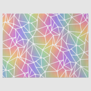 Papier Mousseline prism synapse net - rainbow web :