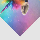 Papier Mousseline Prismhorn : Le Capybaraicorn Arc-en-ciel (Détail)