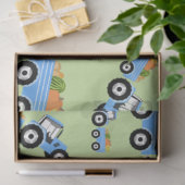 Papier Mousseline Production de Camion Blue Tracteur (Cadeau)