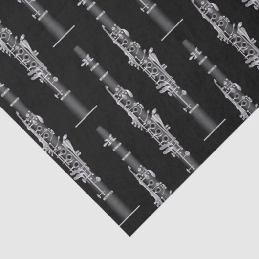 Papier Mousseline Professeur de musique Clarinet (Détail)