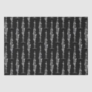 Papier Mousseline Professeur de musique Clarinet