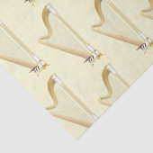 Papier Mousseline Professeur de musique musicale de Harp (Détail)