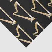 Papier Mousseline Professeur de musique musicale de Harp (Détail)
