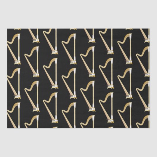 Papier Mousseline Professeur de musique musicale de Harp (Recto)