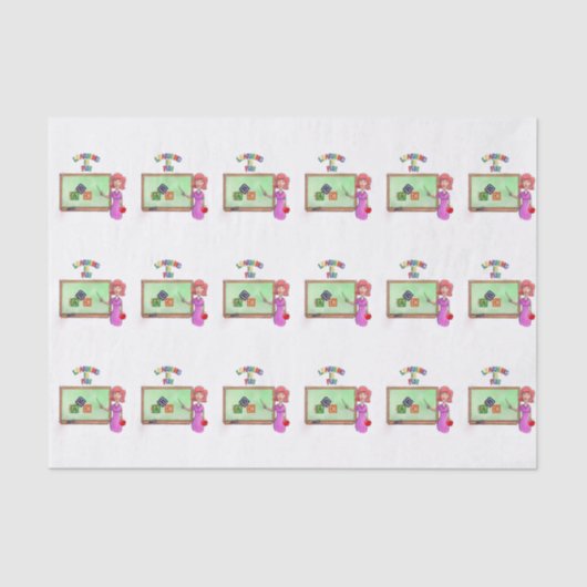 Papier Mousseline Professeur de papier de tissus décoratifs (Recto)