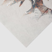 Papier Mousseline Profil de cerf à double exposition de découpage (Détail)