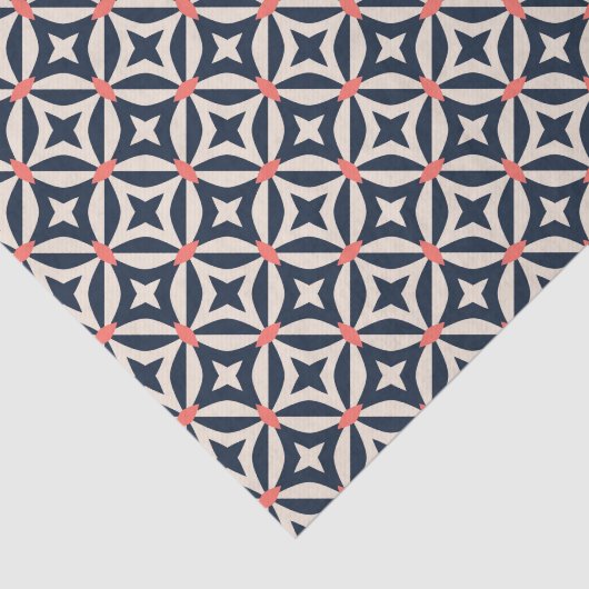 Papier Mousseline Profil sous convention astérisque géométrique (Détail)