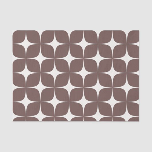 Papier Mousseline Profonde Bourgogne Mi-Siècle Moderne Elégant Boho (Recto)