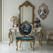 Papier Mousseline Promenade du soir, cygne Imaginaire sombre Moody