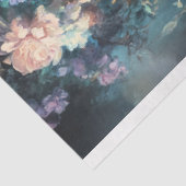 Papier Mousseline Promenade du soir, Oiseau de Humming et fleurs éth (Détail)