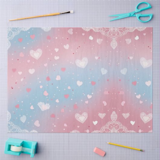 Papier Mousseline Promesse Pastel (Artisanat)