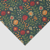 Papier Mousseline Protea Floral Block Imprimer Millefleur darnes (Détail)